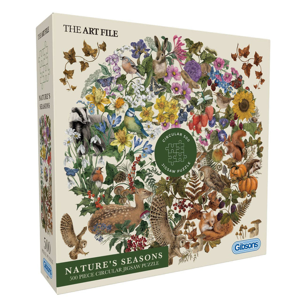 The Art File: Nature's Seasons by Gibsons Games | 500 Piece Jigsaw ...