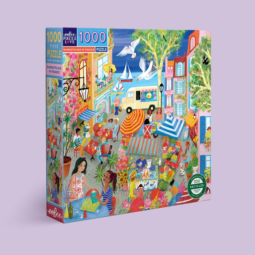 MARKETPLACE IN FRANCE - Puzzle 1000 pièces Eeboo main image 1