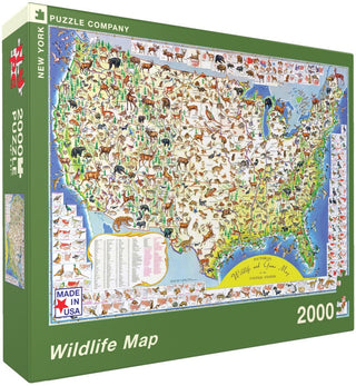 Wildlife Map | 2,000 Piece Jigsaw Puzzle
