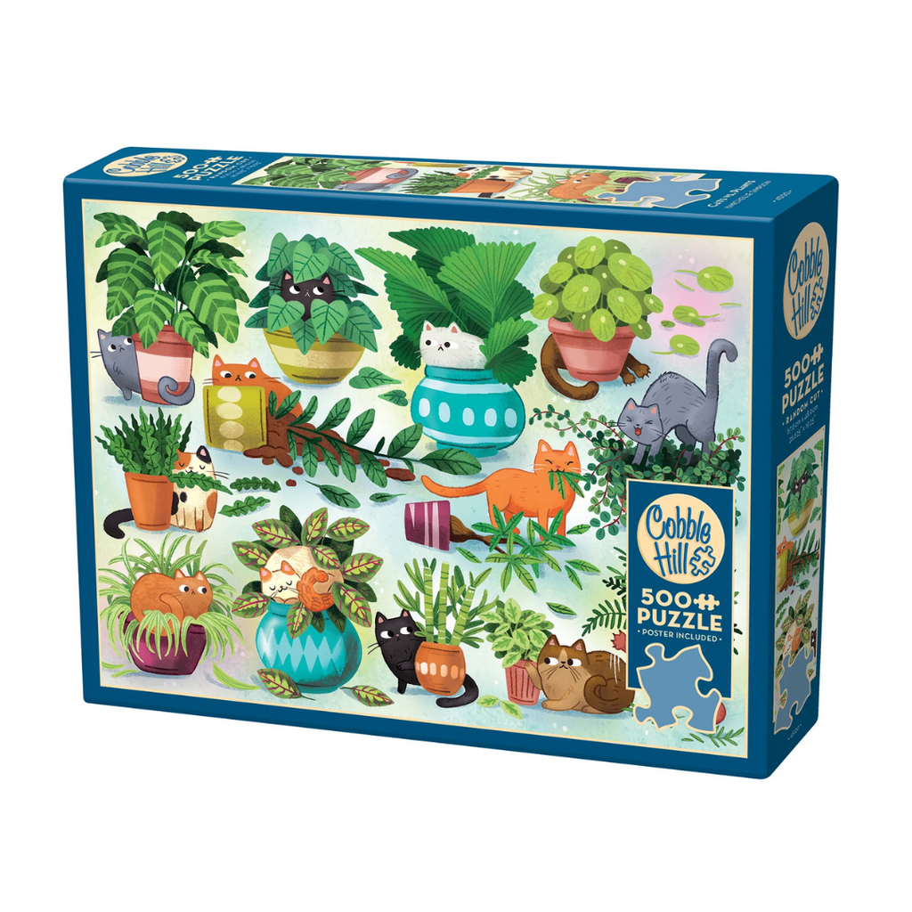 Cats vs Plants | 500 Piece Jigsaw Puzzle