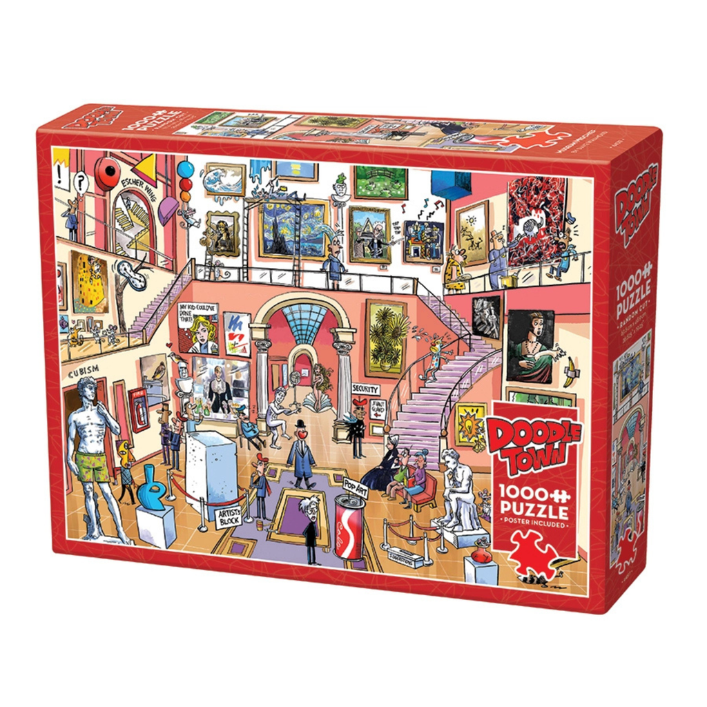 「GREENWICH VILLAGE」スティーブマックギー ３Dアート サイン有 Doodletown: Museum Mischief by Cobble Hill | 1,000 Piece Jigsaw