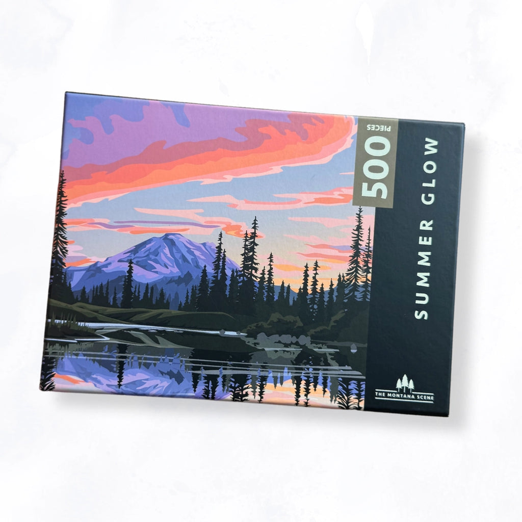 Summer Glow by The Montana Scene | 500 Piece Jigsaw Puzzle – Puzzledly
