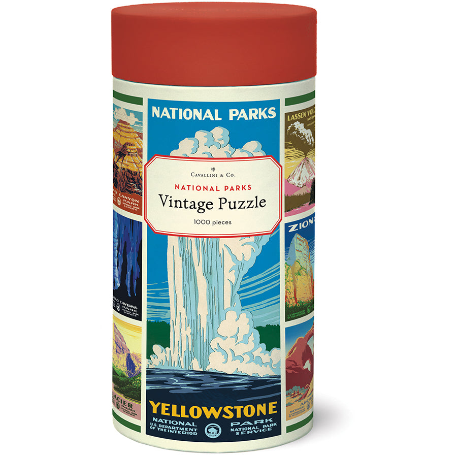 1000 Piece National Parks Jigsaw Puzzle - US Parks Collage Puzzle For Adults & Kids