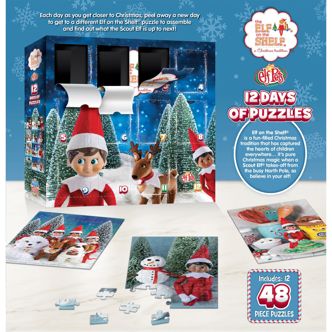 12 Days of Elf On the Shelf | Advent Calendar Jigsaw Puzzle