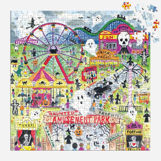 Michael Storrings Haunted Amusement Park | 500 Piece Jigsaw Puzzle