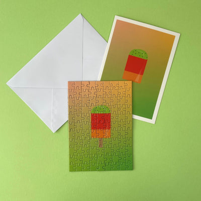 ICE ICE BABY Postcard | 99 Piece Jigsaw Puzzle