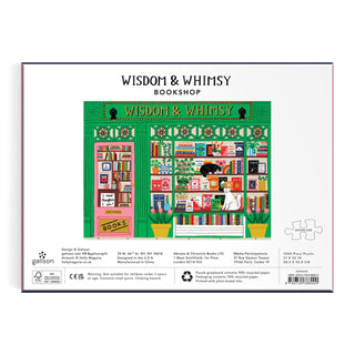 Wisdom & Whimsy Bookshop | 1,000 Piece Jigsaw Puzzle
