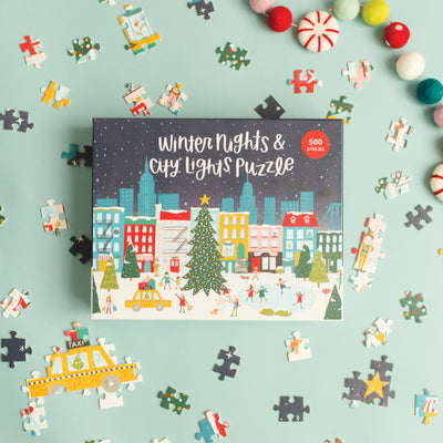 Winter Nights & City Lights | 500 Piece Jigsaw Puzzle