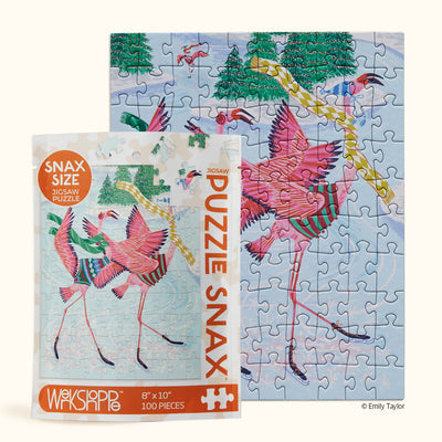 Flamingo Ice Dance | 100 Piece Jigsaw Puzzle