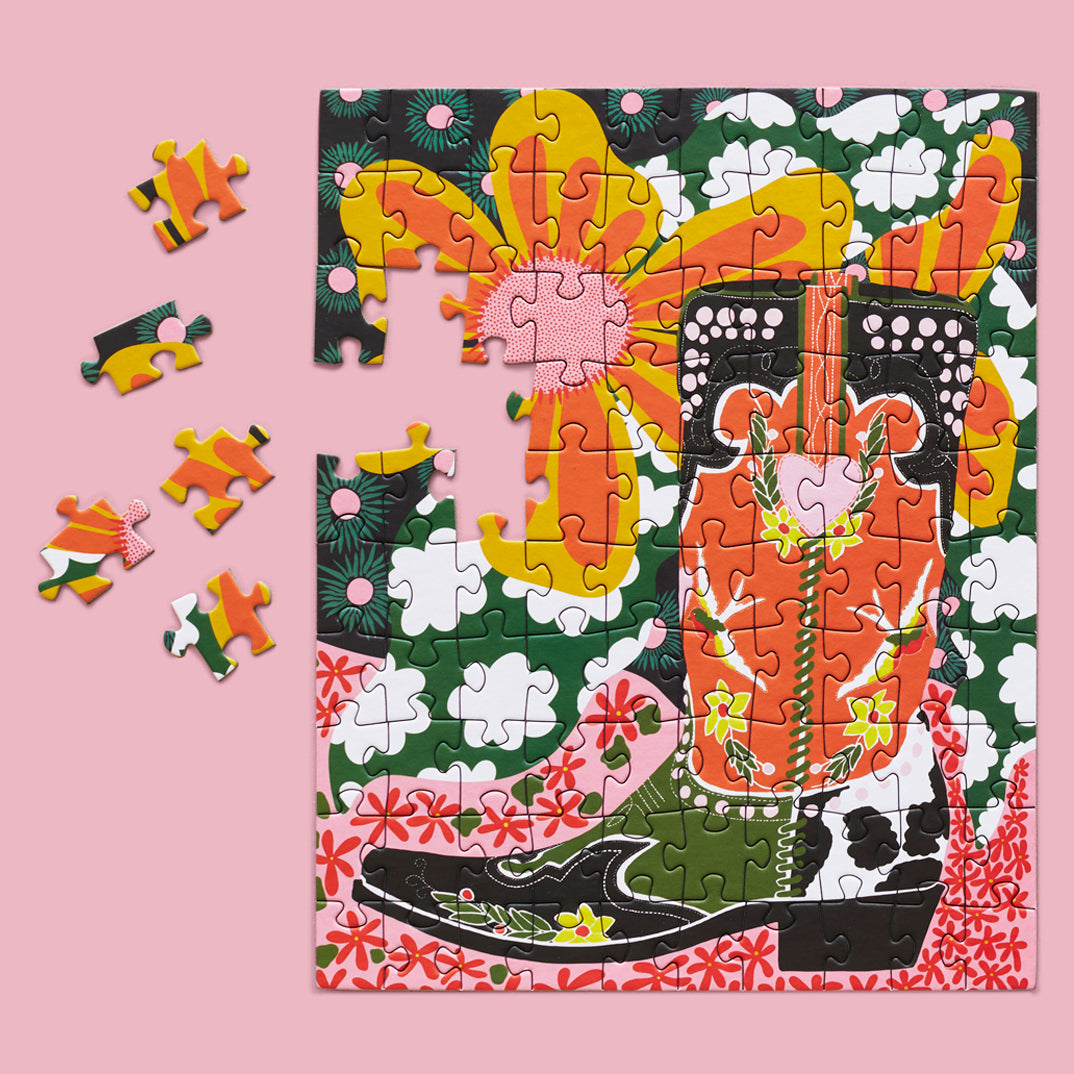 Fancy Boots | 100 Piece Jigsaw Puzzle