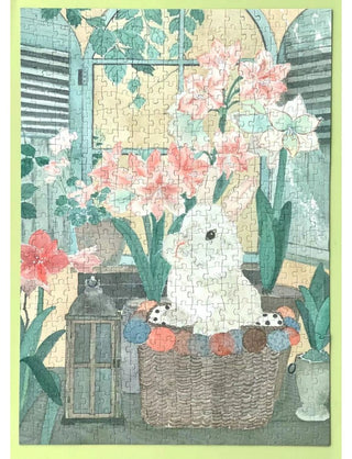 Amaryllis And Rabbit | 500 Piece Jigsaw Puzzle
