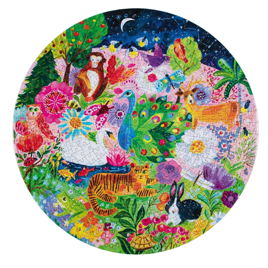 Garden Sanctuary | 500 Piece Round Puzzle