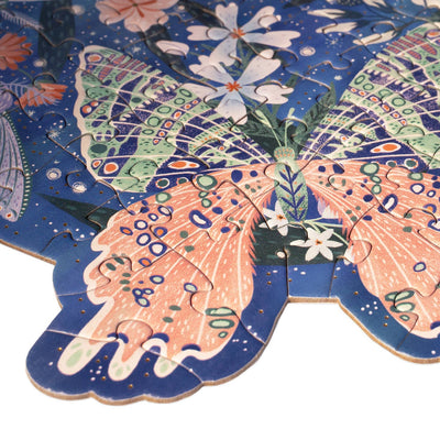 Luminous Butterflies | 140 Piece Jigsaw Puzzle