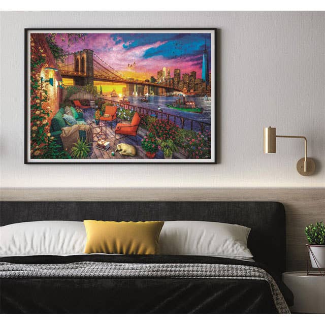 Manhattan Balcony Sunset | 3,000 Piece Jigsaw Puzzle