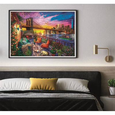 Manhattan Balcony Sunset | 3,000 Piece Jigsaw Puzzle