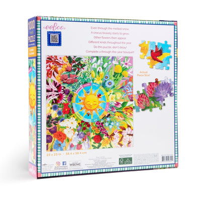 Flower Calendar | 1,000 Piece Jigsaw Puzzle