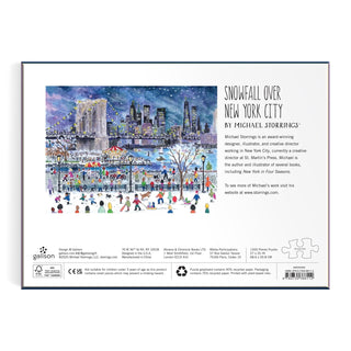 Michael Storrings Snowfall Over New York City | 1,000 Piece Jigsaw Puzzle