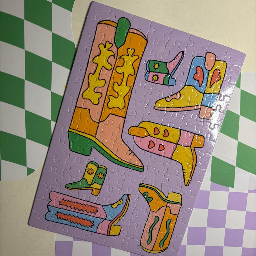 Cowboy Boots | 120 Piece Jigsaw Puzzle