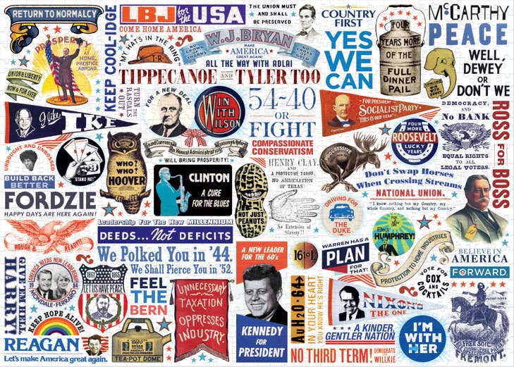 Presidential Slogans | 1,000 Piece Jigsaw Puzzle