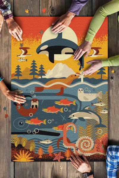Marine Animals | 1,000 Piece Jigsaw Puzzle