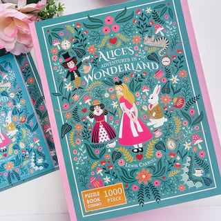 Alice's Adventures in Wonderland | 500 Piece Jigsaw Puzzle Book Set