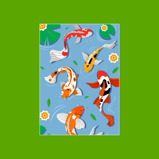 Koi | 99 Piece Jigsaw Puzzle
