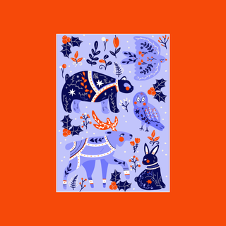 Nordic Animals | 99 Piece Jigsaw Puzzle