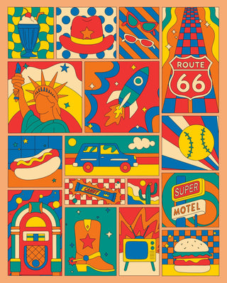 Route Retro | 1,000 Piece Jigsaw Puzzle