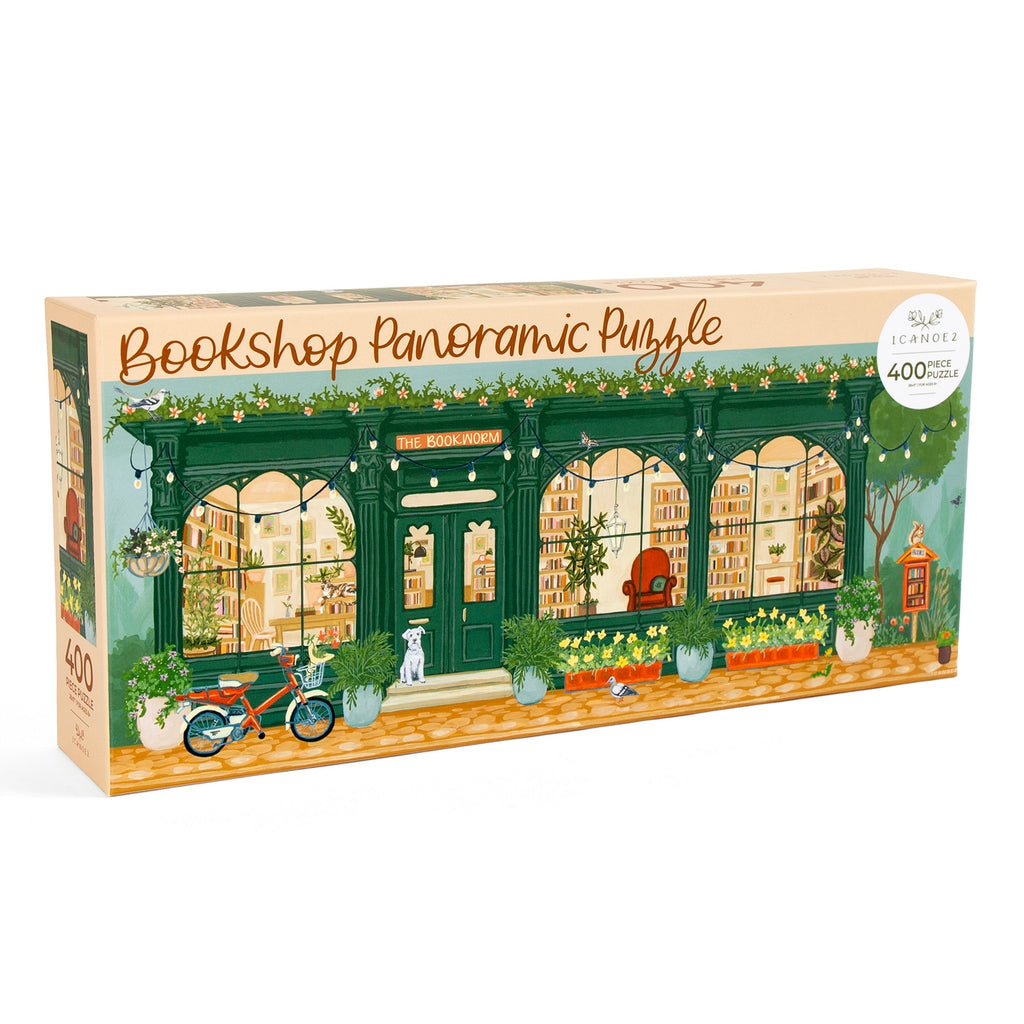 Bookworm Bookshop by 1Canoe2 | 400 Piece Jigsaw Puzzle – Puzzledly