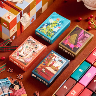 Trevell Advent Calendar Puzzle No. 5 | 24x 99 Piece Jigsaw Puzzles