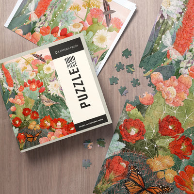 Desert Blooms Cactus and Birds | 1,000 Piece Jigsaw Puzzle