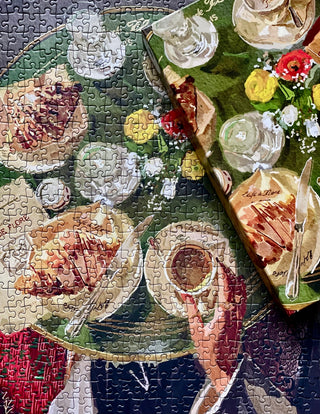 Coffee and Croissants | 500 Piece Jigsaw Puzzle