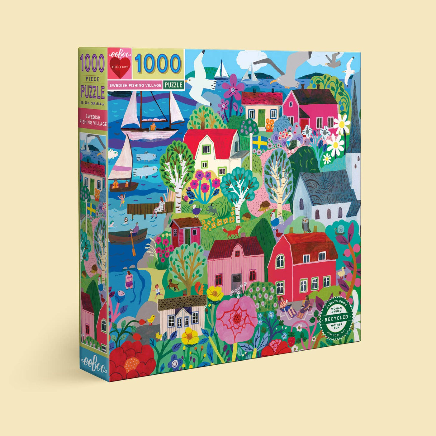 Swedish Fishing Village | 1,000 Piece Jigsaw Puzzle