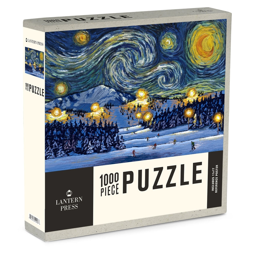 Starry Night Ski Resort | 1,000 Piece Jigsaw Puzzle