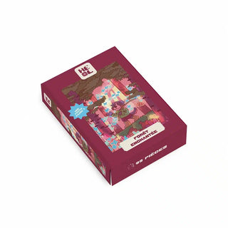 Forêt Enchantée 99 Piece Jigsaw Puzzle box featuring an illustration of a character holding a net in a forest.