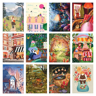 Cofret Artiste Box Set | 12x 99 Piece Jigsaw Puzzles