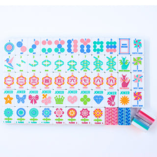 Crystal Prism Blue | Mahjong Tile Set