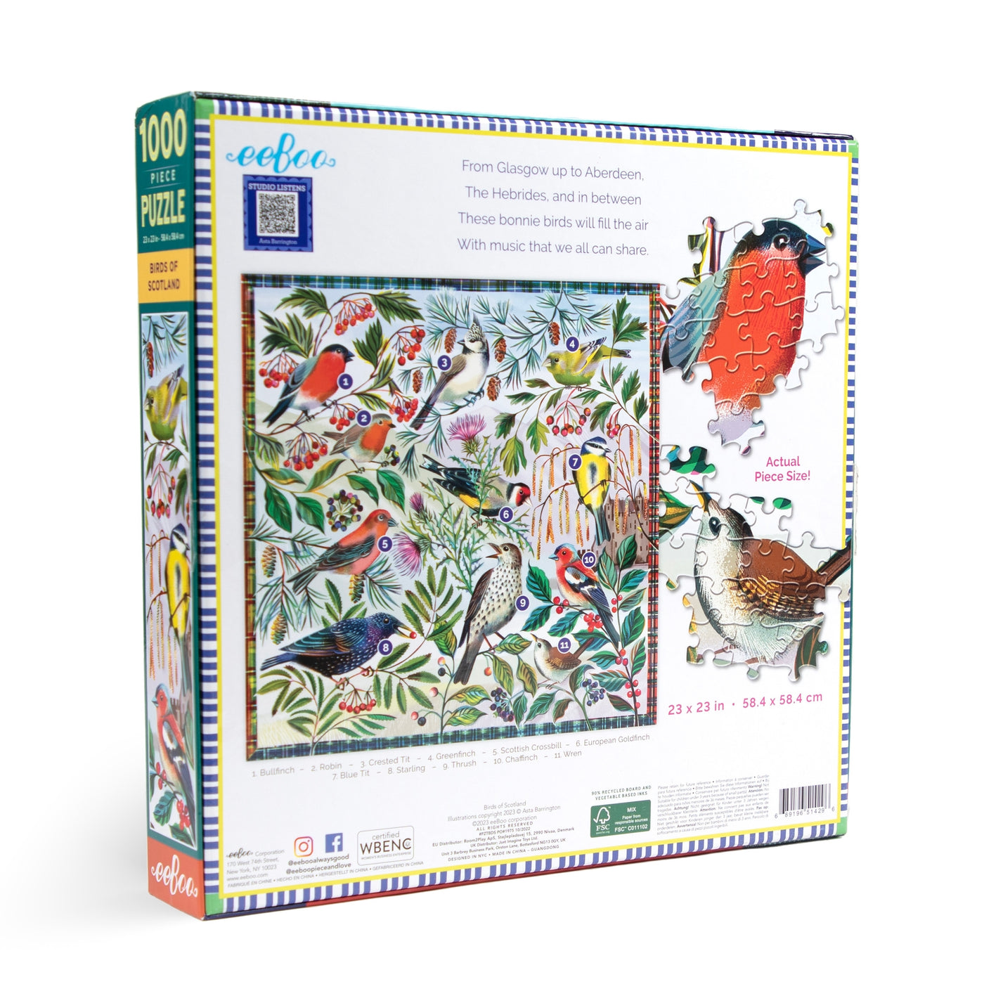 Birds of Scotland | 1,000 Piece Jigsaw Puzzle