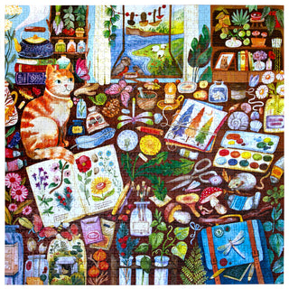 Naturalist's Cat | 1,000 Piece Jigsaw Puzzle