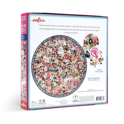 Women March! | 500 Piece Round Jigsaw Puzzle