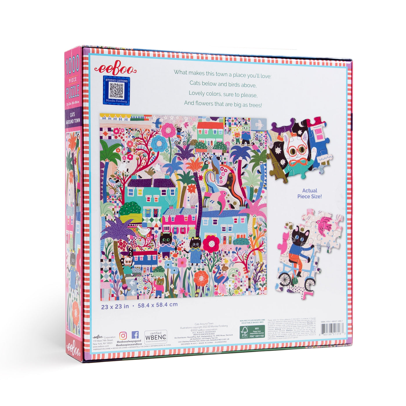 Cats Around Town | 1,000 Piece Jigsaw Puzzle