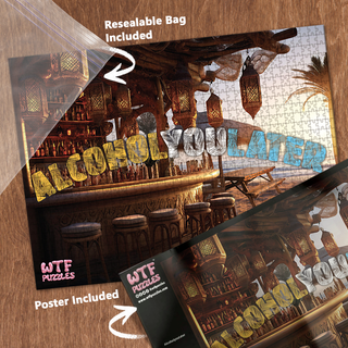 Alcohol-you-later | 1,000 Piece Jigsaw Puzzle
