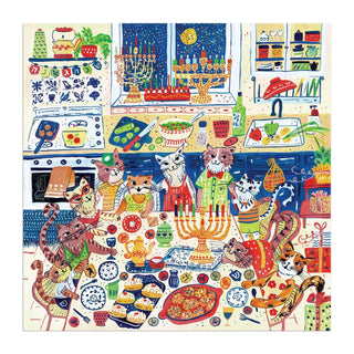 Happy Hanukcats | 500 Piece Jigsaw Puzzle