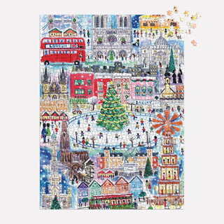 Michael Storrings Christmas Around the World | 1,500 Piece Jigsaw Puzzle