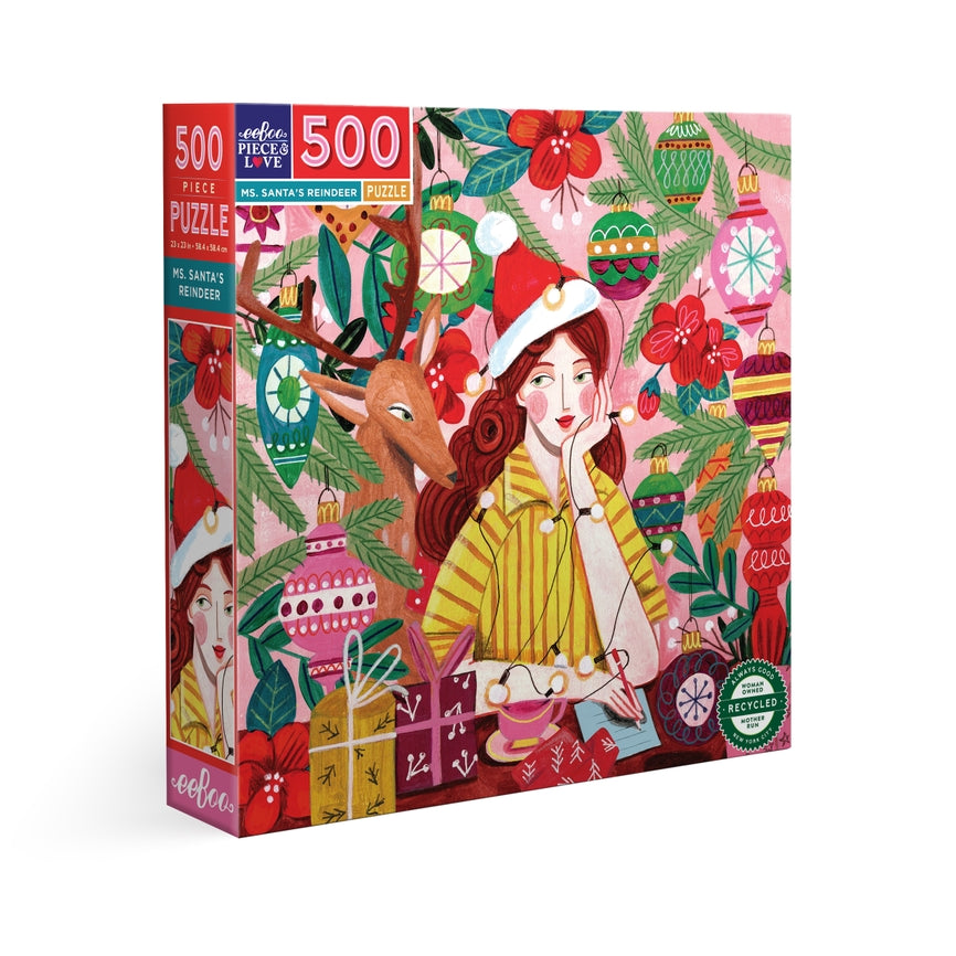 Ms. Santa's Reindeer | 500 Piece Jigsaw Puzzle