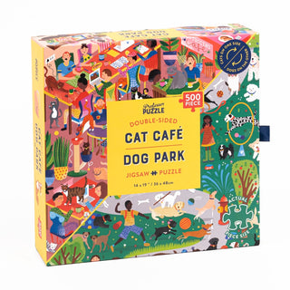Cat Café & Dog Park | 500 Piece Jigsaw Puzzle