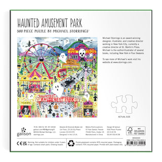 Michael Storrings Haunted Amusement Park | 500 Piece Jigsaw Puzzle