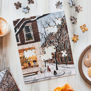 Coffee in the West Village | 100 Piece Jigsaw Puzzle