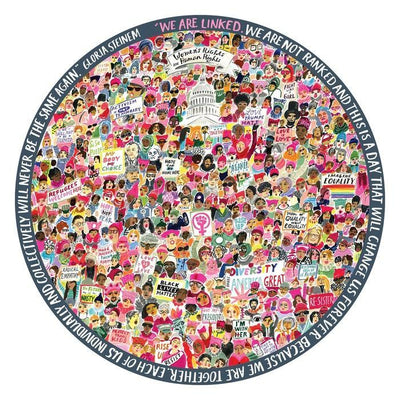Women March! | 500 Piece Round Jigsaw Puzzle
