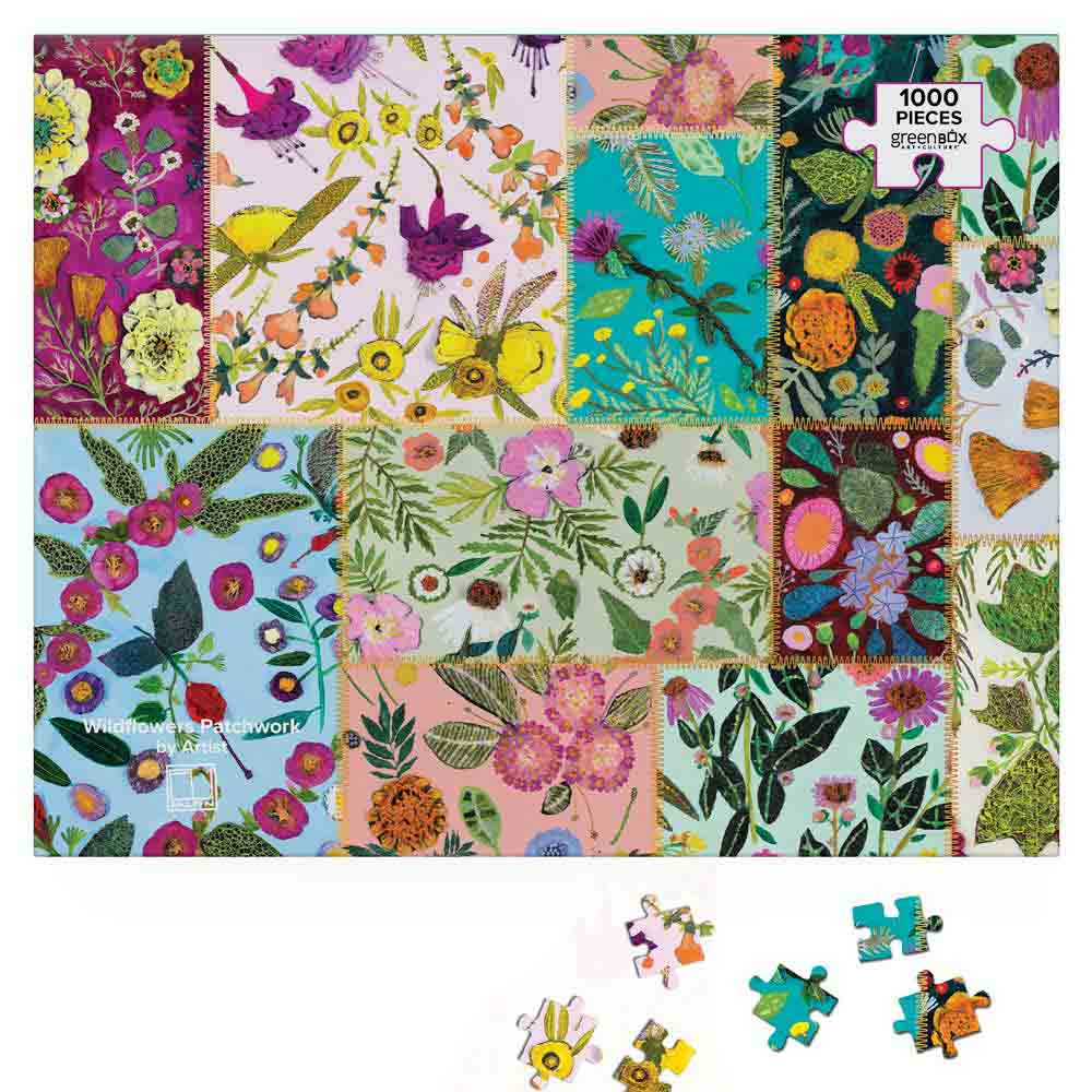 Wildflowers Patchwork | 1,000 Piece Jigsaw Puzzle